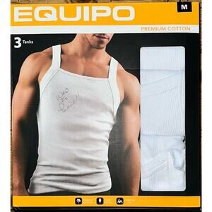 Equipo Premium Cotton Tanks Pack Of 3 Size M NWOT